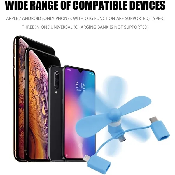 Mini Cell Phone Fan - Mini Cell Phone Fan - Image 4 of 5
