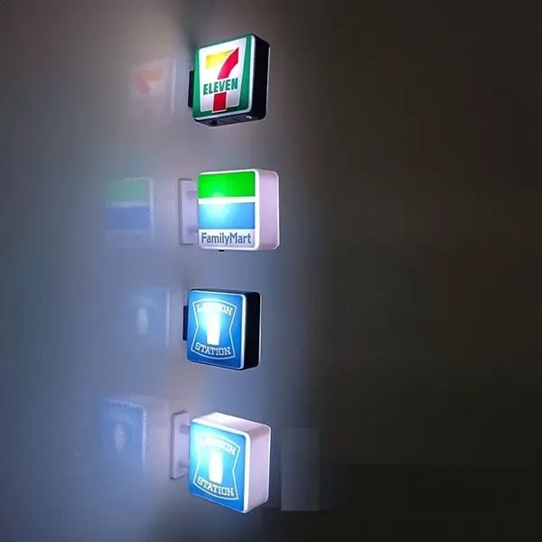 Magnetic LED Light-Up Fridge Magnet Sign - Magnetic LED Light-Up Fridge Magnet Sign - Image 0 of 3