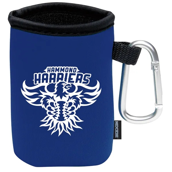 Koozie® Collapsible Can Cooler with Carabiner - Koozie® Collapsible Can Cooler with Carabiner - Image 4 of 5