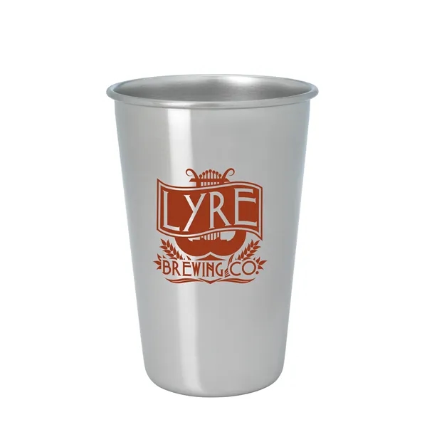 Stainless Pint Glass - 16 oz. - Stainless Pint Glass - 16 oz. - Image 1 of 2