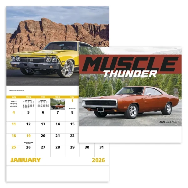 Good Value™ Muscle Thunder - Stapled Calendar - Good Value™ Muscle Thunder - Stapled Calendar - Image 2 of 3