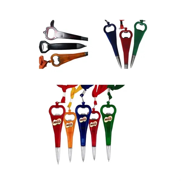 Bottle opener ballpoint pen - Bottle opener ballpoint pen - Image 0 of 4