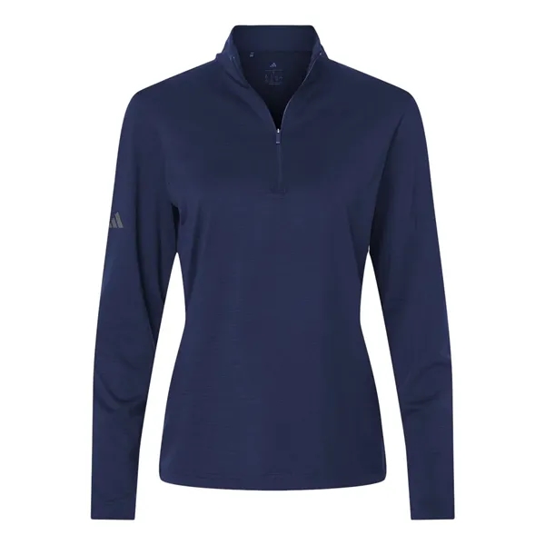 Adidas Women's Textured Stripe Quarter-Zip Pullover - Adidas Women's Textured Stripe Quarter-Zip Pullover - Image 1 of 2