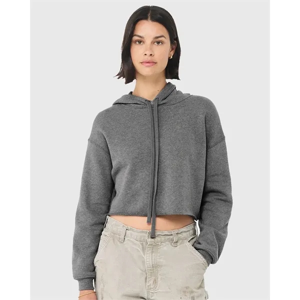 BELLA + CANVAS Women's Crop Fleece Hoodie Sweatshirt - BELLA + CANVAS Women's Crop Fleece Hoodie Sweatshirt - Image 0 of 9