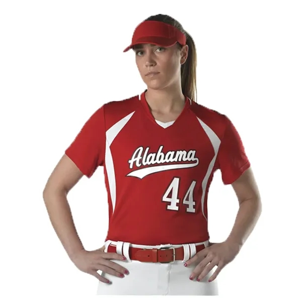 Alleson Athletic Women's Short Sleeve Fastpitch Jersey - Alleson Athletic Women's Short Sleeve Fastpitch Jersey - Image 0 of 12