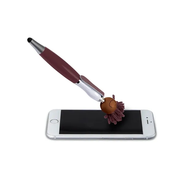 MopToppers. Multicultural Screen Cleaner With Stylus Pen. - MopToppers. Multicultural Screen Cleaner With Stylus Pen. - Image 0 of 12