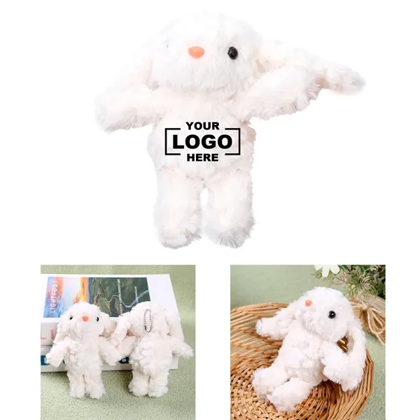 7 Inch Vintage Inspired Plush Bunny Keychain Soft Toy - 7 Inch Vintage Inspired Plush Bunny Keychain Soft Toy - Image 0 of 2