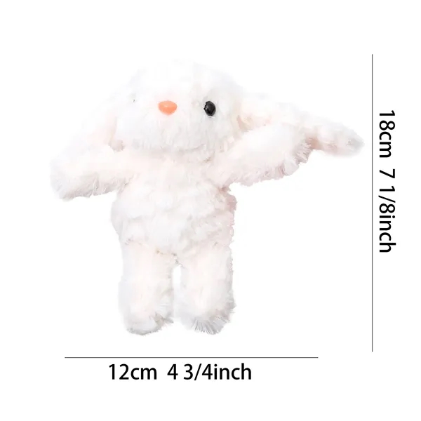 7 Inch Vintage Inspired Plush Bunny Keychain Soft Toy - 7 Inch Vintage Inspired Plush Bunny Keychain Soft Toy - Image 1 of 2