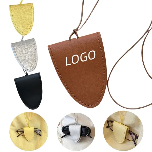 PU Leather Neck Hanging Magnetic Sunglasses Holder - PU Leather Neck Hanging Magnetic Sunglasses Holder - Image 0 of 7