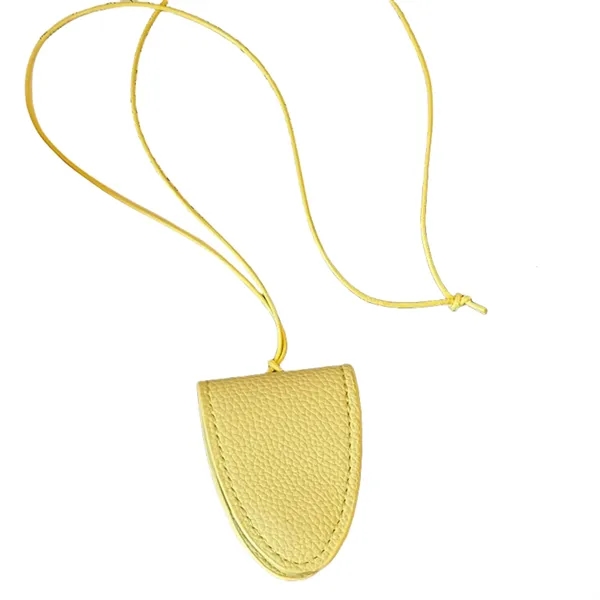 PU Leather Neck Hanging Magnetic Sunglasses Holder - PU Leather Neck Hanging Magnetic Sunglasses Holder - Image 3 of 7