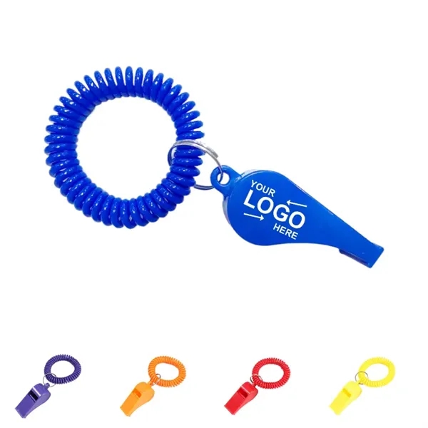 Sports Whistle With Bracelet Keychain - Sports Whistle With Bracelet Keychain - Image 0 of 5