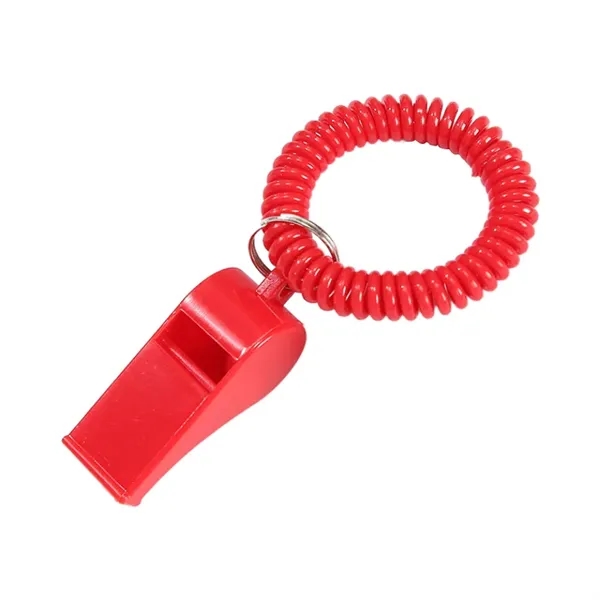 Sports Whistle With Bracelet Keychain - Sports Whistle With Bracelet Keychain - Image 1 of 5