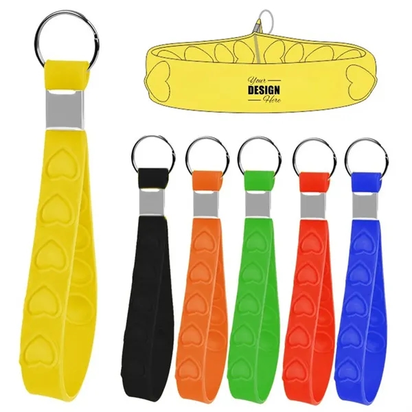 Push Pop Fidget Wrist Strap Keychain - Push Pop Fidget Wrist Strap Keychain - Image 0 of 4