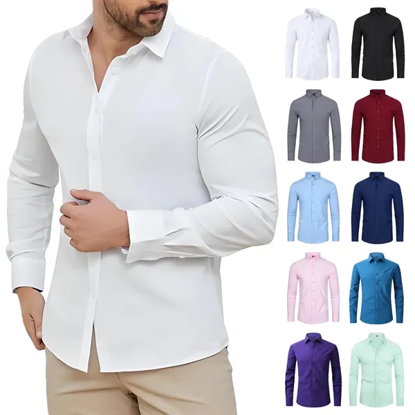 Men's Classic Long Sleeve Wrinkle - Free Shirt - Men's Classic Long Sleeve Wrinkle - Free Shirt - Image 1 of 12