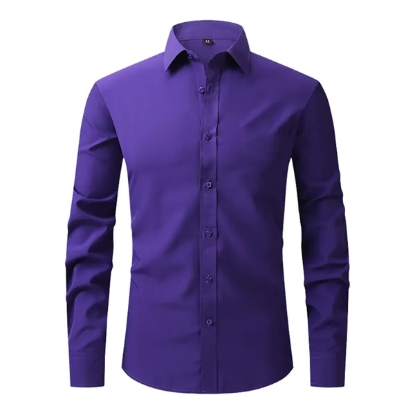 Men's Classic Long Sleeve Wrinkle - Free Shirt - Men's Classic Long Sleeve Wrinkle - Free Shirt - Image 10 of 12