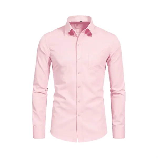 Men's Classic Long Sleeve Wrinkle - Free Shirt w/Pocket - Men's Classic Long Sleeve Wrinkle - Free Shirt w/Pocket - Image 2 of 8