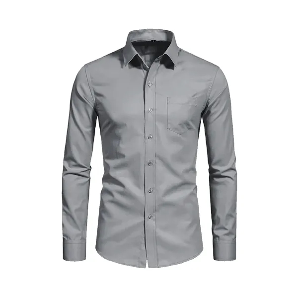 Men's Classic Long Sleeve Wrinkle - Free Shirt w/Pocket - Men's Classic Long Sleeve Wrinkle - Free Shirt w/Pocket - Image 3 of 8
