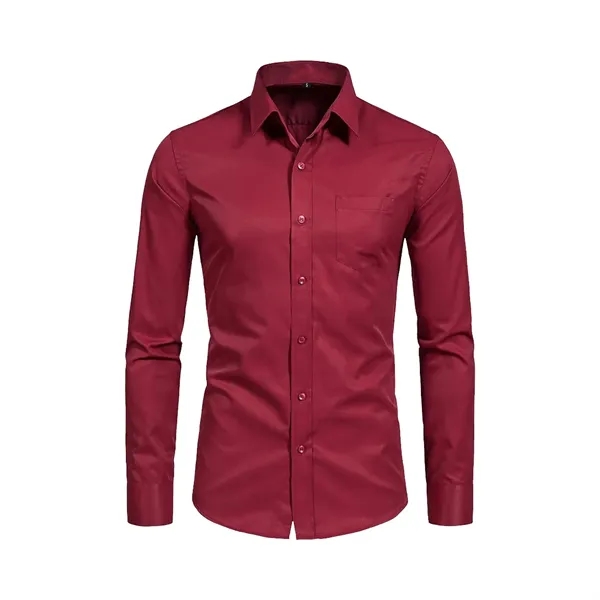 Men's Classic Long Sleeve Wrinkle - Free Shirt w/Pocket - Men's Classic Long Sleeve Wrinkle - Free Shirt w/Pocket - Image 4 of 8