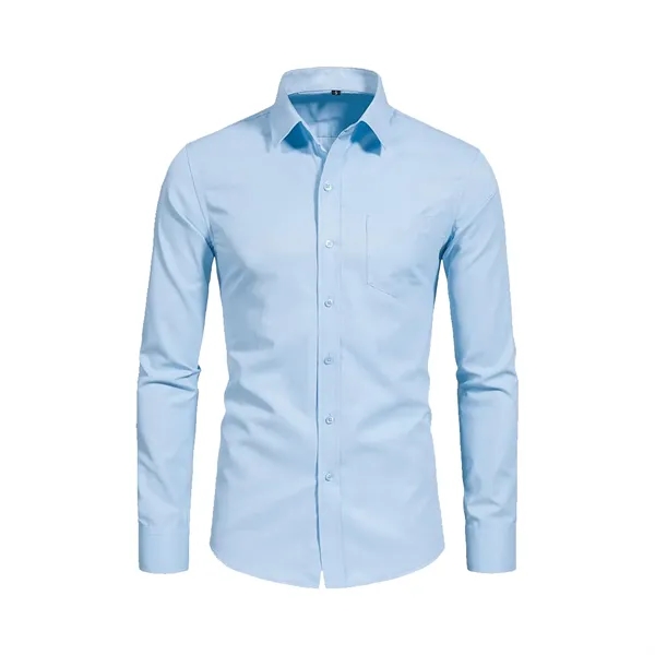 Men's Classic Long Sleeve Wrinkle - Free Shirt w/Pocket - Men's Classic Long Sleeve Wrinkle - Free Shirt w/Pocket - Image 5 of 8