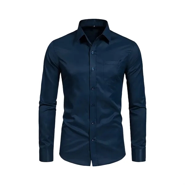 Men's Classic Long Sleeve Wrinkle - Free Shirt w/Pocket - Men's Classic Long Sleeve Wrinkle - Free Shirt w/Pocket - Image 6 of 8