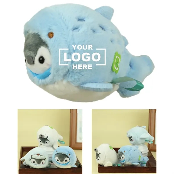 4 Inch Whale Penguin Hybrid Marine Animal Plush Keychain - 4 Inch Whale Penguin Hybrid Marine Animal Plush Keychain - Image 0 of 6
