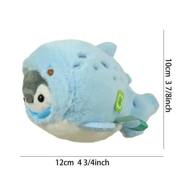 4 Inch Whale Penguin Hybrid Marine Animal Plush Keychain - 4 Inch Whale Penguin Hybrid Marine Animal Plush Keychain - Image 2 of 6