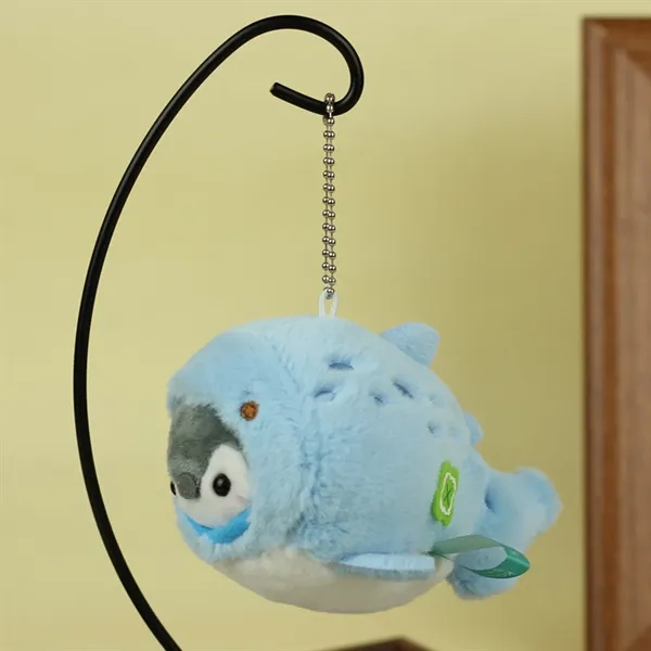 4 Inch Whale Penguin Hybrid Marine Animal Plush Keychain - 4 Inch Whale Penguin Hybrid Marine Animal Plush Keychain - Image 4 of 6