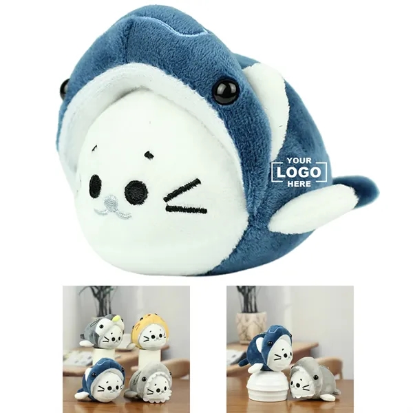 4 Inch Charming Sea Lion Marine Animal Plush Keychain - 4 Inch Charming Sea Lion Marine Animal Plush Keychain - Image 0 of 7