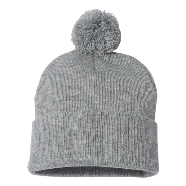 Sportsman 12" Pom-Pom Cuffed Beanie - Sportsman 12" Pom-Pom Cuffed Beanie - Image 24 of 52