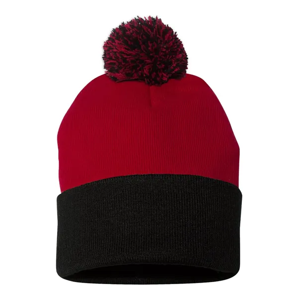 Sportsman 12" Pom-Pom Cuffed Beanie - Sportsman 12" Pom-Pom Cuffed Beanie - Image 33 of 52