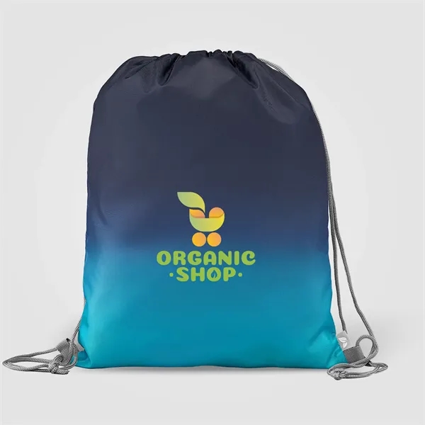 210D Polyester Ombre Drawstring Bag - 6L - 210D Polyester Ombre Drawstring Bag - 6L - Image 1 of 2
