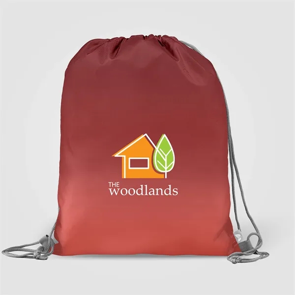 210D Polyester Ombre Drawstring Bag - 6L - 210D Polyester Ombre Drawstring Bag - 6L - Image 2 of 2