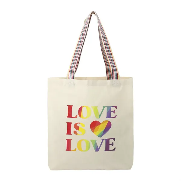 Rainbow Recycled 6oz Cotton Convention Tote - Rainbow Recycled 6oz Cotton Convention Tote - Image 0 of 4