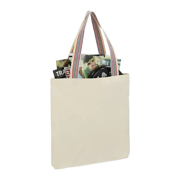 Rainbow Recycled 6oz Cotton Convention Tote - Rainbow Recycled 6oz Cotton Convention Tote - Image 4 of 4
