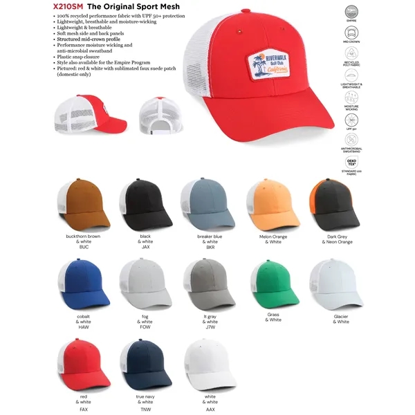Imperial X210SM 6-Panel The Structured Performance Mesh Hat - Imperial X210SM 6-Panel The Structured Performance Mesh Hat - Image 2 of 29