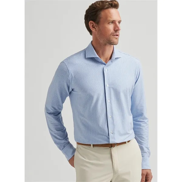 Peter Millar Excursionist Flex Thin Stripe Sport Shirt - Peter Millar Excursionist Flex Thin Stripe Sport Shirt - Image 2 of 2