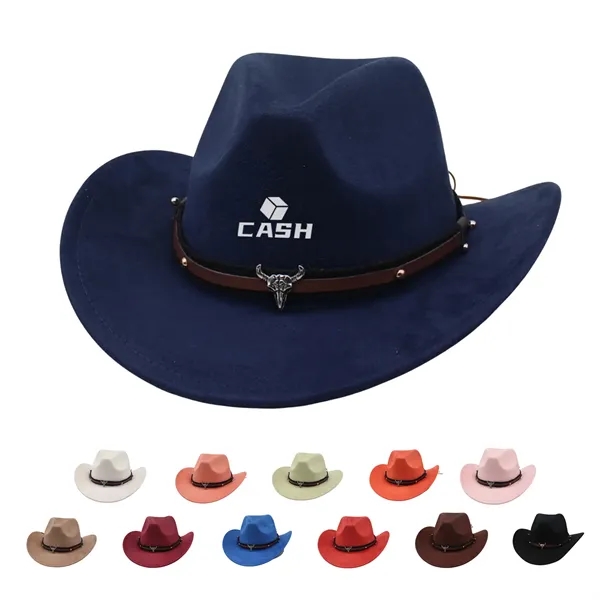 Suede Western Cowboy Hat - Suede Western Cowboy Hat - Image 0 of 10