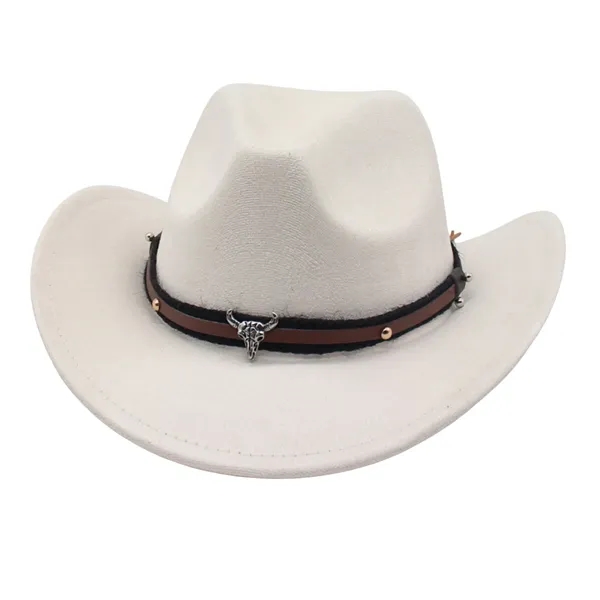 Suede Western Cowboy Hat - Suede Western Cowboy Hat - Image 4 of 10