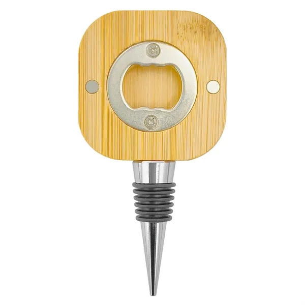 Bamboo Magnetic Bottle Opener - Bamboo Magnetic Bottle Opener - Image 0 of 1