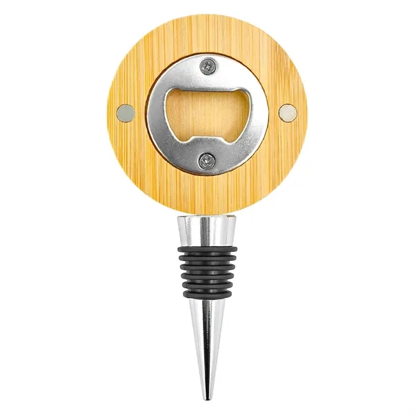 Bamboo Magnetic Bottle Opener - Bamboo Magnetic Bottle Opener - Image 1 of 1