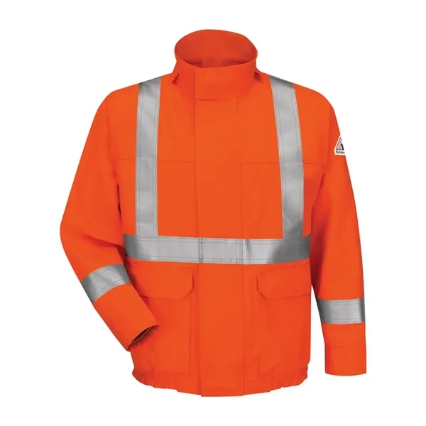 Bulwark Men's Lined Bomber Jacket with CSA Compliant Refl... - Bulwark Men's Lined Bomber Jacket with CSA Compliant Refl... - Image 1 of 2