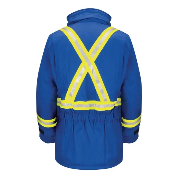 Bulwark Men's Long Deluxe Parka With Reflective Trim - EX... - Bulwark Men's Long Deluxe Parka With Reflective Trim - EX... - Image 6 of 6
