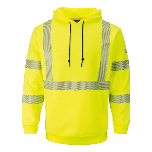 Bulwark Men's Tall Hi-Visibility Hooded Sweatshirt - Bulwark Men's Tall Hi-Visibility Hooded Sweatshirt - Image 2 of 2