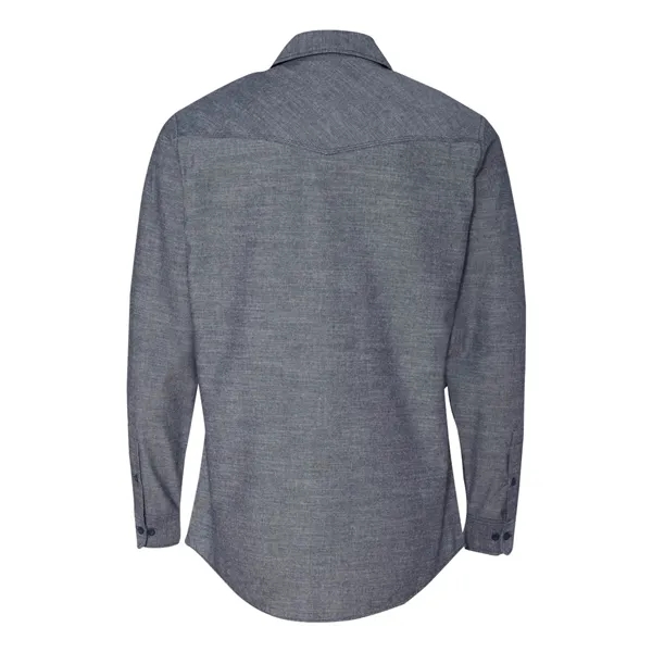 Burnside Men's Chambray Shirt - Burnside Men's Chambray Shirt - Image 3 of 6