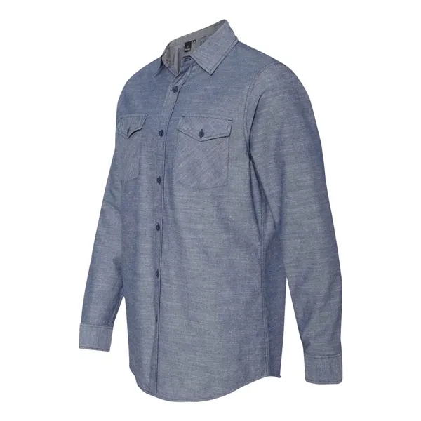 Burnside Men's Chambray Shirt - Burnside Men's Chambray Shirt - Image 5 of 6
