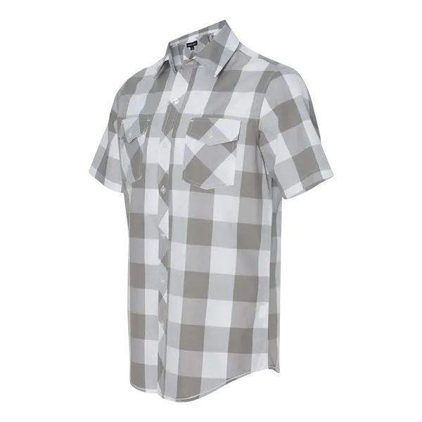 Burnside Men's Buffalo Plaid Short Sleeve Shirt - Burnside Men's Buffalo Plaid Short Sleeve Shirt - Image 8 of 12