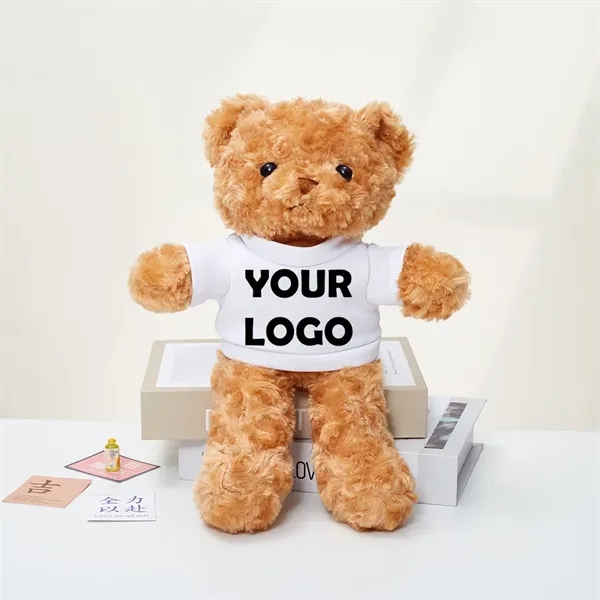 12" Grey Plush Teddy Bear with Branded Apparel - 12" Grey Plush Teddy Bear with Branded Apparel - Image 3 of 3