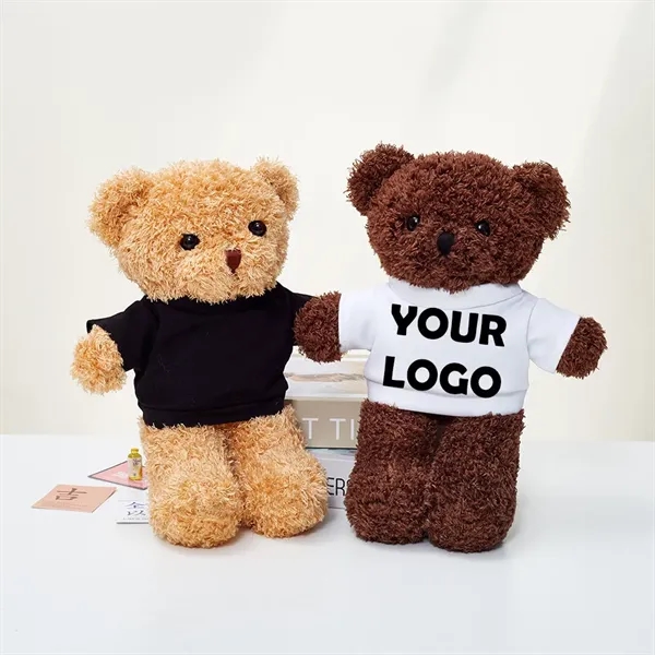 12" Grey Plush Teddy Bear with Branded Apparel - 12" Grey Plush Teddy Bear with Branded Apparel - Image 2 of 3