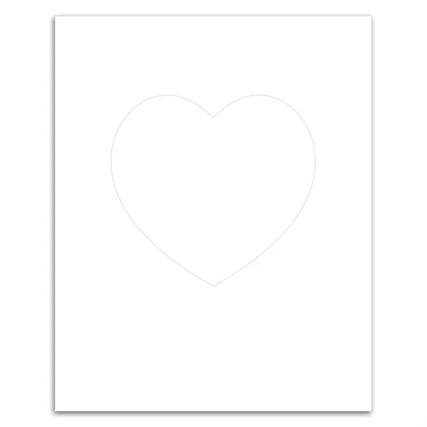 Heart Punch Out Picture Frame Magnet - Heart Punch Out Picture Frame Magnet - Image 1 of 1