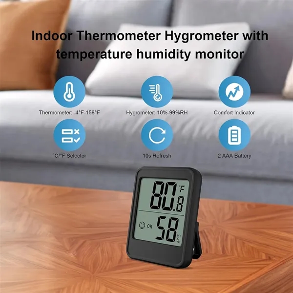 Digital LCD Thermometer Hygrometer - Digital LCD Thermometer Hygrometer - Image 4 of 4